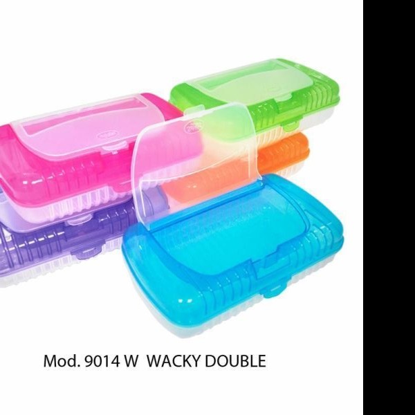 CAJA LAPICERA PLAST WACKY DOBLE GDE. 9014 SABLON VC. C24